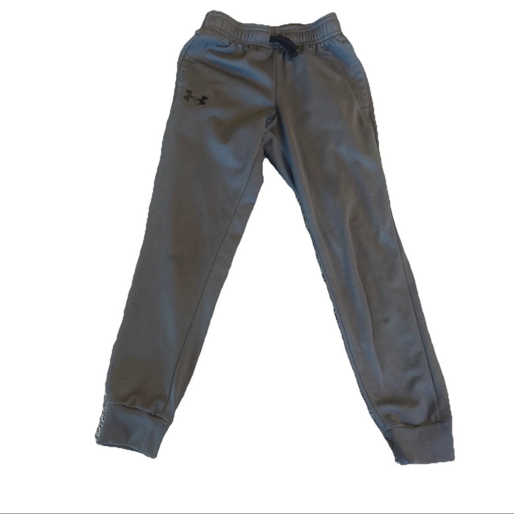 Under Armour Boys Pitch Gray ColdGear Loose Jogger Pants SZ Youth XS Drawstring